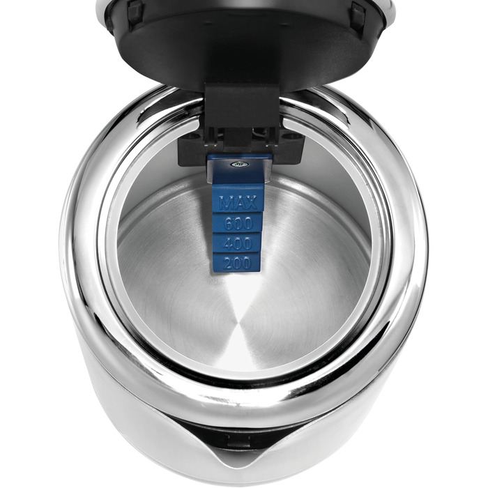 WMF Kitchenminis Kettle 0.8 l, 1800 W, Travel Kettle, Cromargan Matt/Silver Stainless Steel