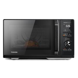Мікрохвильова піч з грилем та конвекцією Toshiba MW3-AC26SFI(BK), 26 л, 1000 Вт, інверторна, функція аерофритюрниці, чорна
