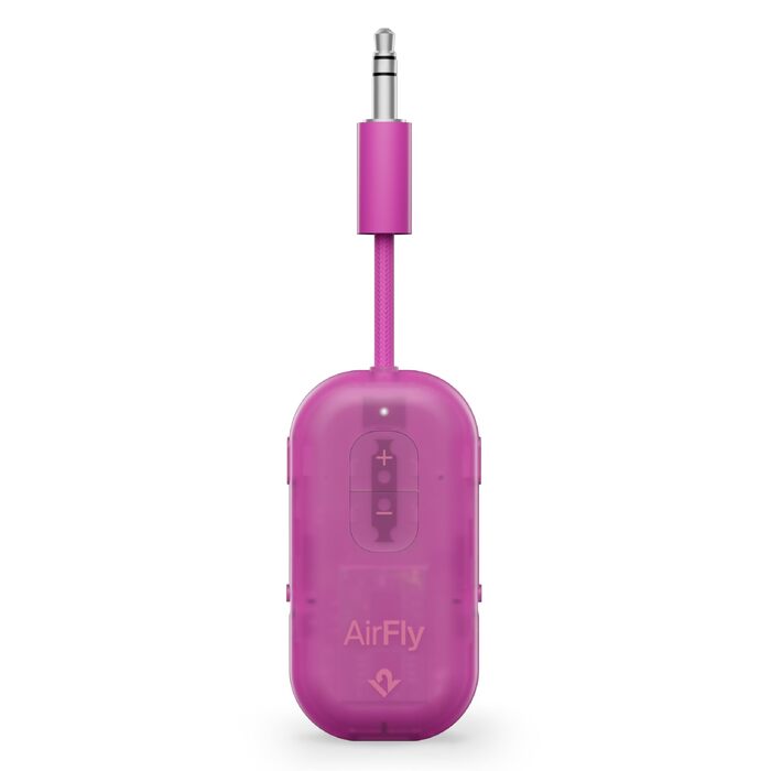 Bluetooth-трансмітер та ресивер Twelve South AirFly Pro 2 для AirPods та навушників, Fuchsia Ice