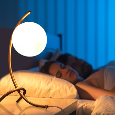 Relaxdays Table Lamp, Curved Ball