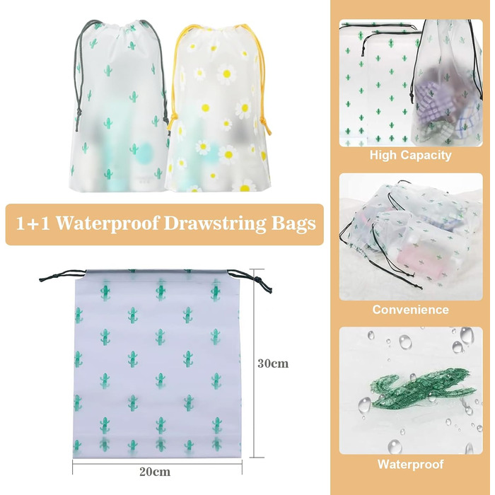 Набір органайзерів для валізи 13 шт., чорні Packing Cubes, водонепроникні дорожні органайзери для відпустки та подорожей