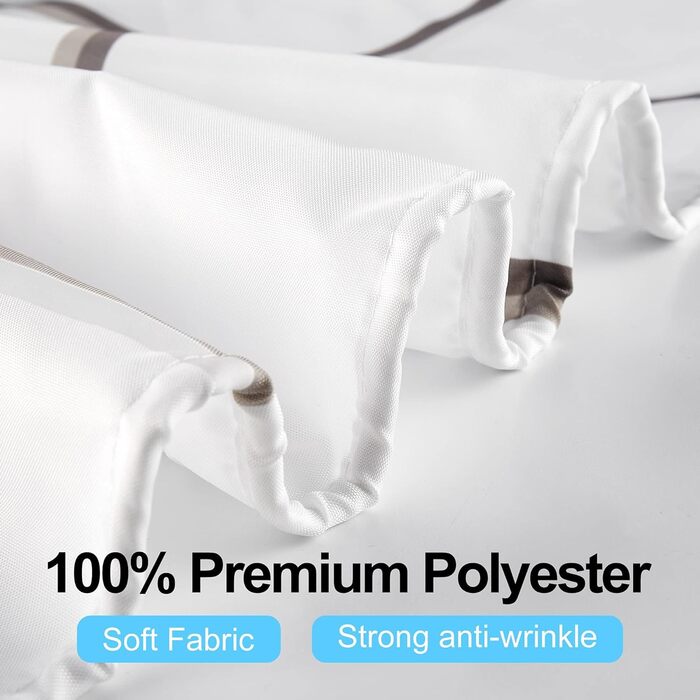 Водостійкий душовий завіс DUFU, 180x200 см, білий, з 12 кільцями