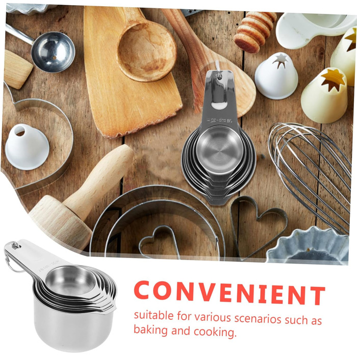 MAGICLULU 3-Piece Baking Tool Set, Paper Coffee Cups with Lids, Measuring Spoons, Bowl Holder Clips, Latte Glasses, Modern Adjustable Cutlery, Automatic Bottle Opener, Gold, Silver, Stainless Steel