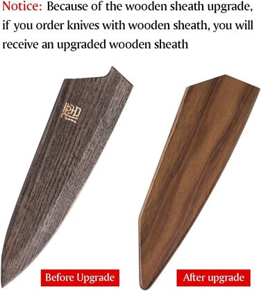 XINZUO ніж кухарський Дамаск 21.5см, Kiritsuke Gyuto, професійний, сталь G10, магнітний чохол, серія Feng