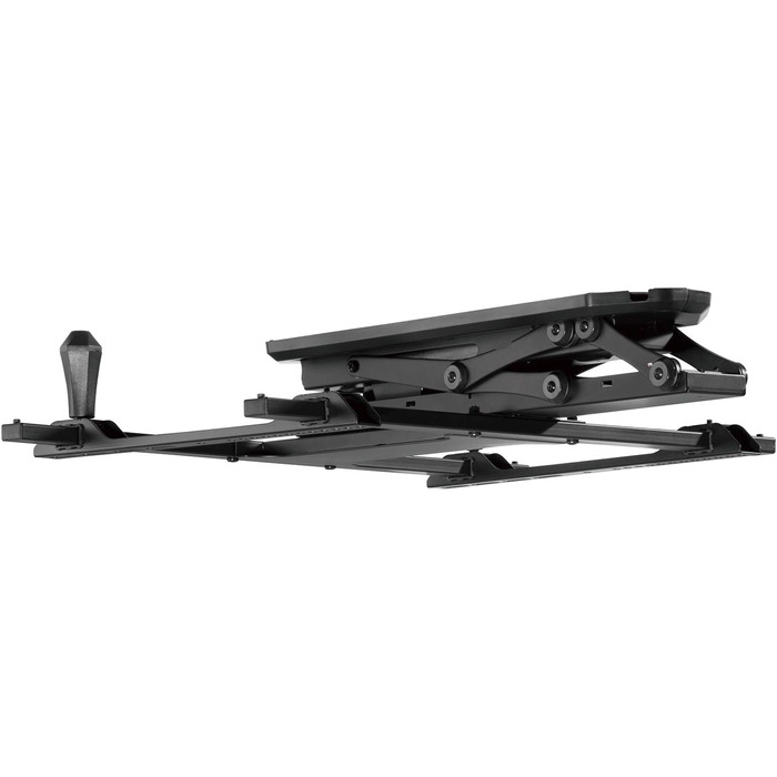 Maclean Tiltable TV Mount for Ceilings & Sloped Roofs - 32-70 Inch TVs, 3m HDMI 2.1a Cable, Remote Control, Up to 35kg, VESA 600x400