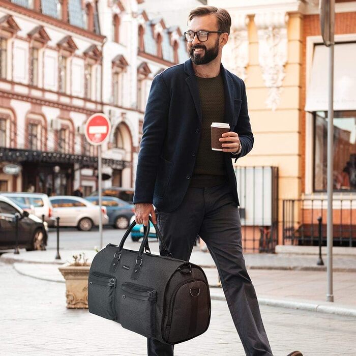 Garment Bag Suit Cover for Men Women, Suit Travel Bag, Clothing Bags Shoe Bag - 2 in 1 Hanging Suitcase Garment Travel Bags, High-Quality Garment Bag for Suit and Dress