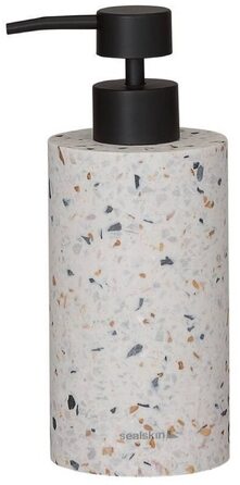 Диспенсер для мила Sealskin Blend Terrazzo 260 мл, білий цемент, сучасний дизайн
