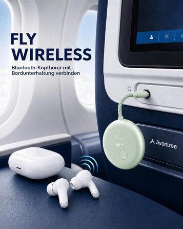 Bluetooth-адаптер для літака Avantree SoundJet R1, зелений
