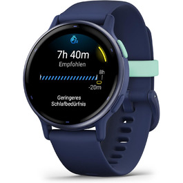 Розумний годинник Garmin Vivoactive 5 42mm GPS - капітанський синій/блакитний, AMOLED, 11 днів роботи, 30+ спортивні додатки, Garmin Pay