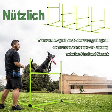 Набір для аджиліті для собак Grün 4X: Слаштом, регульована висота, 104x70x101 см