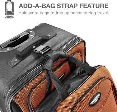 Чемодан на колесах Travel Select Amsterdam Sunset Chevron сірий, універсальний розмір