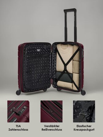 Набір валіз REDOLZ Essentials 11 (3 шт.) темно-синій 56 см + Koffer S (55 см, розширюваний)