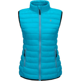 Жіночий теплий пуховий жилет Little Donkey Andy для гольфу, хайкінгу, подорожей та повсякденного носіння, колір - Верденський блакитний, розмір L