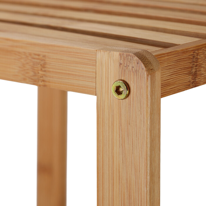 Relaxdays Bamboo Bathroom Shelf with 5 Shelves