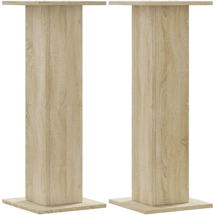 Підставки для колонок 2 шт. VidaXL, дерев'яні, 30x30x80 см, для Hi-Fi, домашнього кінотеатру, покращене звучання