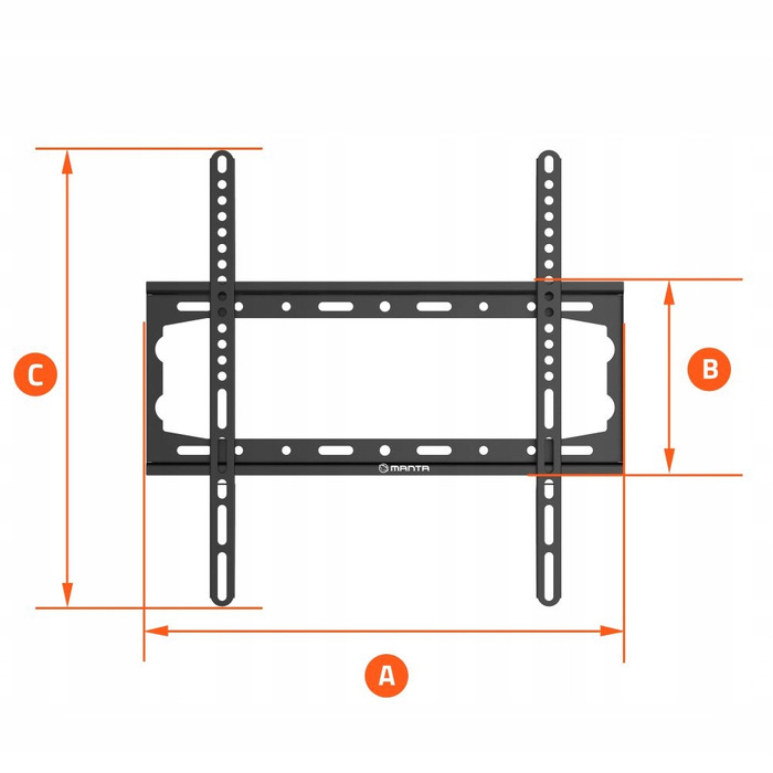 Міцний настінний кронштейн для телевізора LCD/LED 26