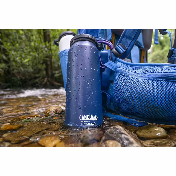 CAMELBAK Unisex - Adult Eddy+ Lifestraw Vss 1L Water Bottle, Black, One Size
