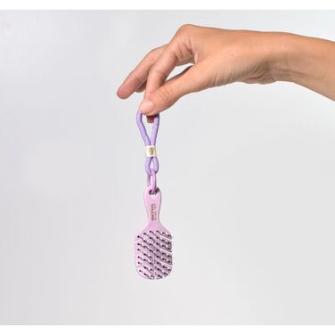 Beter – Натуральна міні-щітка для волосся з пшеничної волокна, антистатична, для всіх типів волосся, для мокрого та сухого волосся (набір: натуральна волокна + аксесуар)