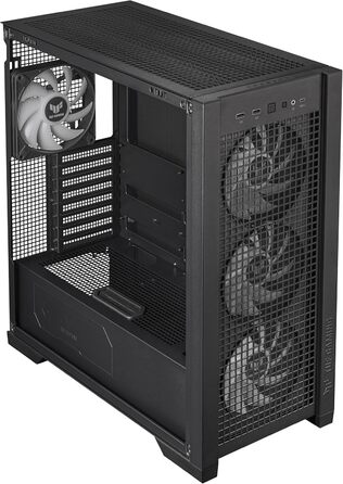 Корпус ПК ASUS TUF Gaming GT302 ARGB Black - Mid-Tower ATX з 4 вентиляторами ARGB, чорний