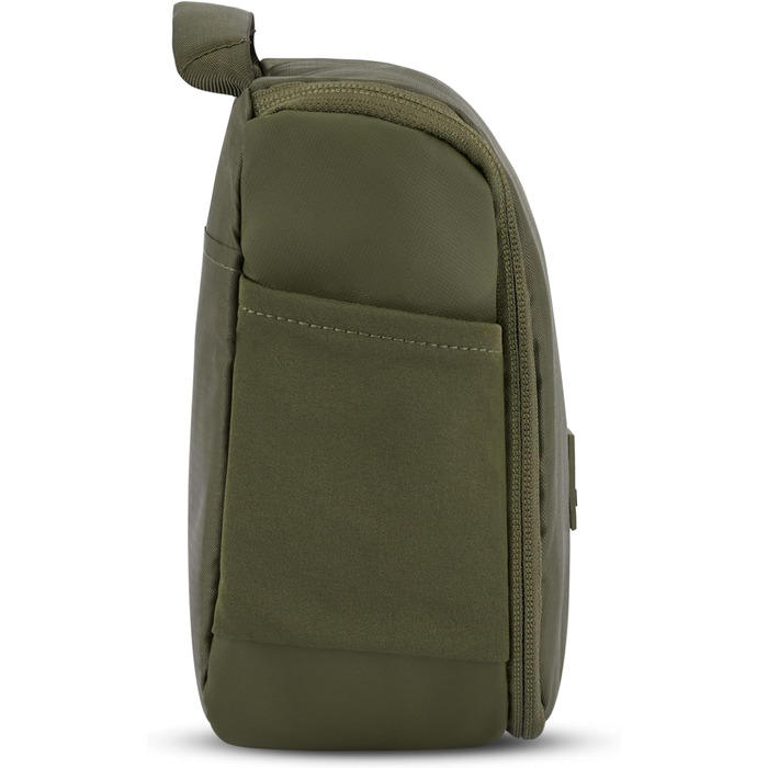 Чоловіча та жіноча косметичка Johnny Urban Kulturtasche Logan чорного кольору - велика, для подорожей, з прозорим кишеньком для рідин (Olive)