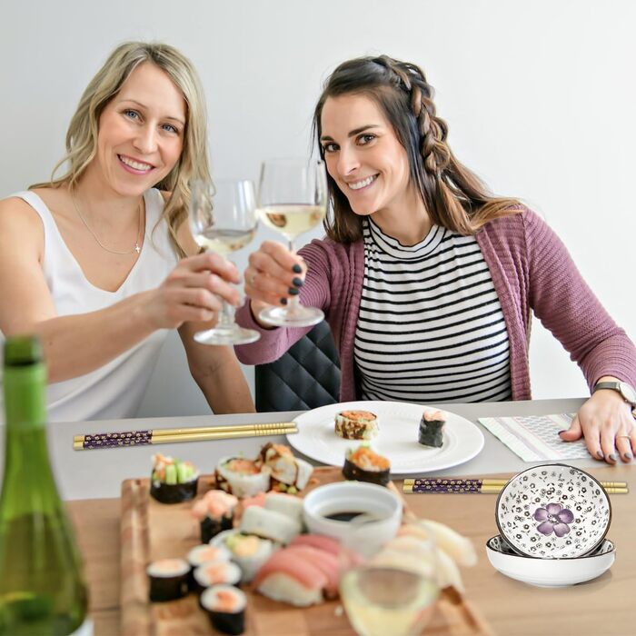 Набір посуду для суші на 4 особи, 12 шт. з кераміки, набір для подачі суші, дизайн 