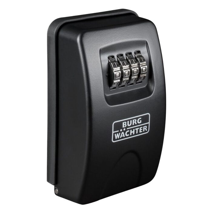 Ключниця-сейф Burg Wächter Key Safe 10 з 4-цифровим кодом для зовнішнього та внутрішнього встановлення, чорна