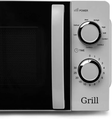 Мікрохвильова піч Orbegozo MI 2115, 20 л, 700 Вт, біла, з грилем