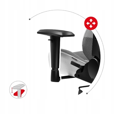 Ігрове крісло Huzaro Force 6.2, тканина, біле