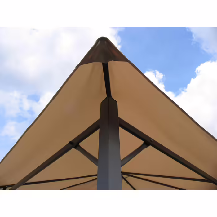 QUICK STAR Replacement Roof for Garden Pavilion 3x3m RAL 7012 Antique Pavilion Roof Replacement Cover (3 x 3 m - 250g/m², Beige)