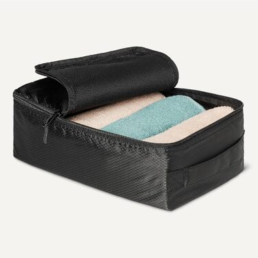 Органайзер для подорожей Amazon Essentials, 8 шт., чорний, з подвійним замком, 100% поліестер, різні розміри