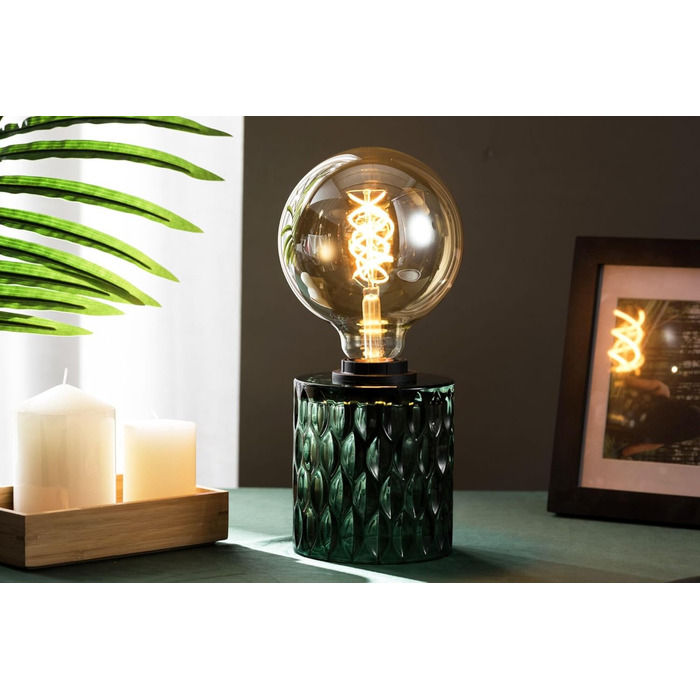 Торшер Pauleen 48023 Crystal Magic: стильна настільна лампа з кришталевими елементами, 230V, E27, зелений, без лампочки