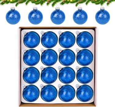 Скляні кулі Hengsong на Різдво: 24 шт., чорні та золоті, 6 см. Декоративні прикраси для ялинки