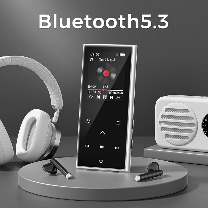 MP3 плеєр AGXOV з Bluetooth, WiFi, Android 4.02