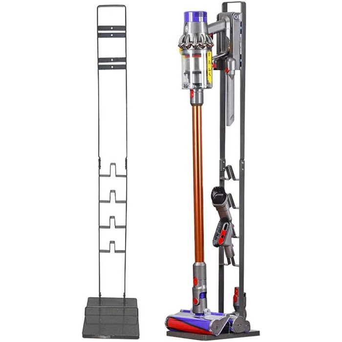 Підставка для пилососів Dyson – Organizer та кріплення для Dyson Gen5, V15s, V15, V12 Slim, V11, V10, V8, V7, V6, DC30, DC35 | Підставка з рамою для бездротових пилососів Dyson (Антрацит)