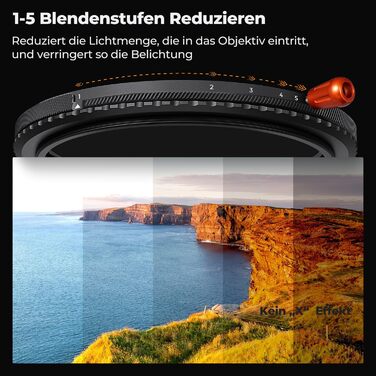 Фільтр K&F Concept 82mm 3-в-1: ND2-32, CPL, Black Mist (1/4) з багатошаровим покриттям Nano Xcel для відео та портретів