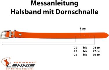 Ленні нашийник для собак Biothane 25 мм, з подвійною пряжкою, персоналізований з ім'ям/номером телефону, стійкий до бруду та води (13 мм)