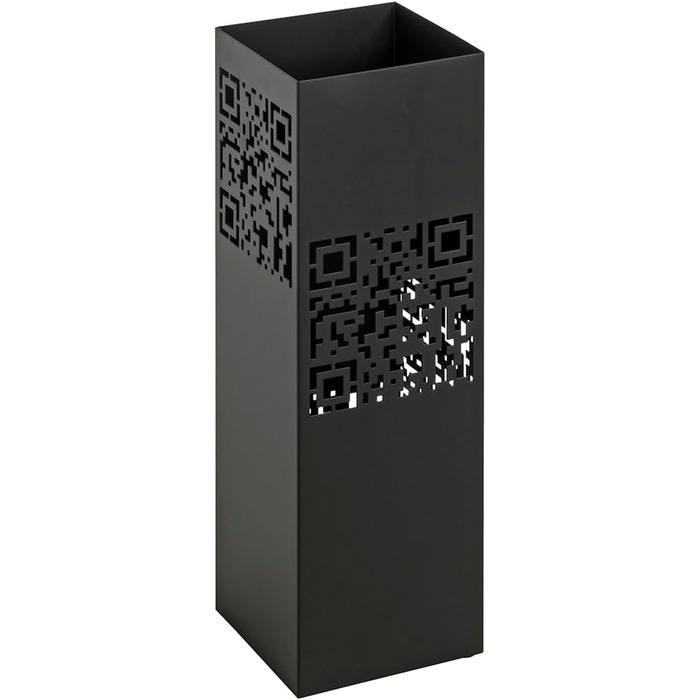 Підставка для парасольки HAKU Möbel, чорна, метал, 16x48x16 см, сучасний стиль