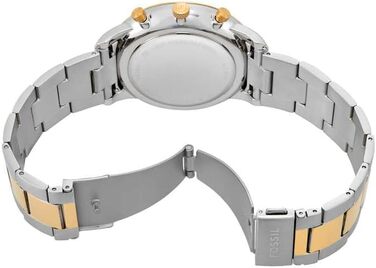 Годинник чоловічий Fossil Neutra Quartz Chronograph з браслетом з нержавіючої сталі (золото-срібло)
