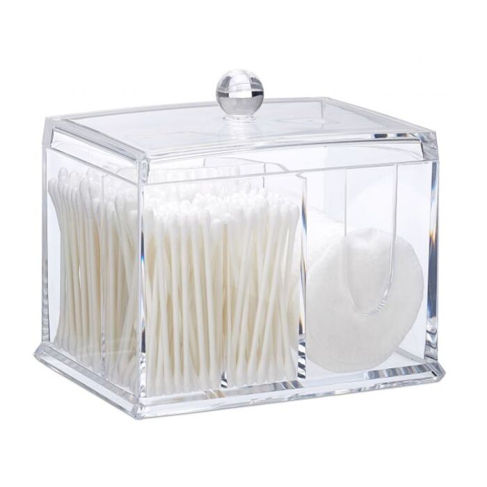 Relaxdays Cotton Swab Storage