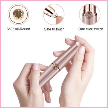 Електричний тример для брів для жінок. Безболісний тример для брів, обличчя, тіла, губ та підборіддя. Тример для видалення волосся для жінок