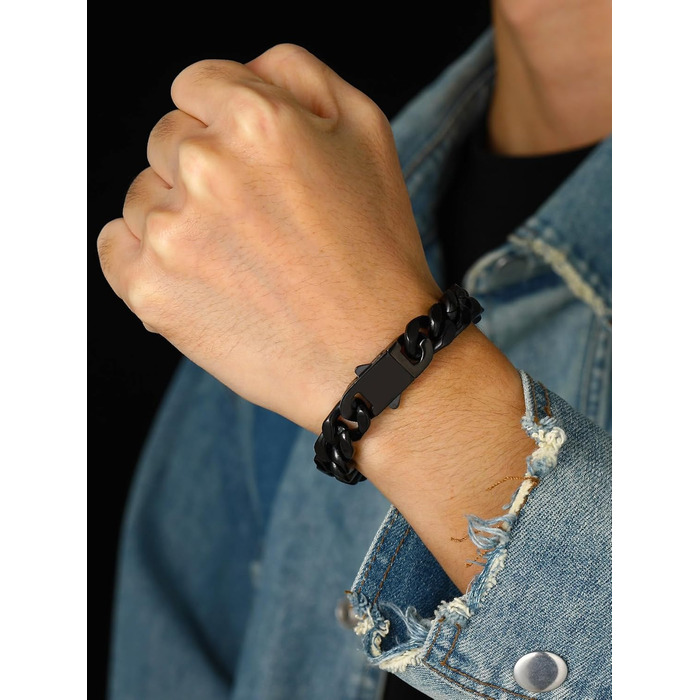 Чоловіча ланцюжок Panzerkette Miami з нержавіючої сталі Bestyle 19/21/23 см, 12.5 мм (з подарунковою коробкою)