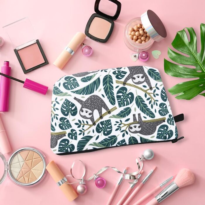 Набір косметичних сумок з тканнини, 4 шт. – для подорожей, макіяжу, косметики. Органайзер для косметики, різнокольоровий.