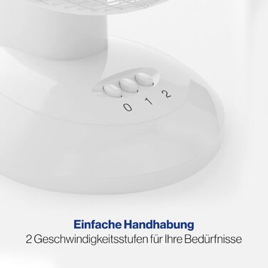 Вентилятор Clatronic VL 3601: тихий настільний вентилятор з регулюванням, діаметр 23 см, 30W