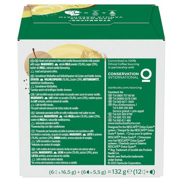 Кавові капсули Starbucks Vanilla Macchiato для Nescafé Dolce Gusto, 72 шт (6х12)