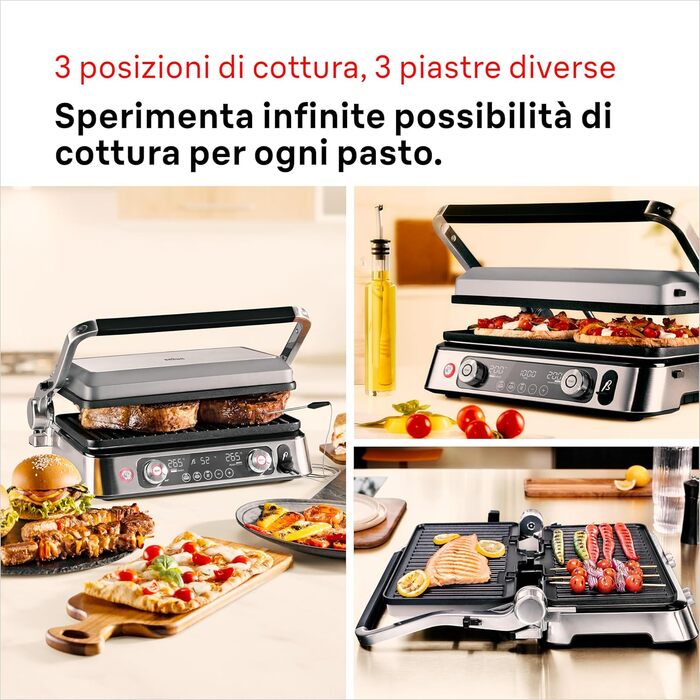 Електрогриль Braun MultiGrill 9 Pro CG 9160 з двома незалежними термостатами, 3 режимами приготування, антипригарними знімними пластинами, вбудованим термощупом, 2200 Вт, чорний/нержавійка