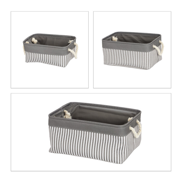 Relaxdays Storage Baskets - Set of 3 Sizes