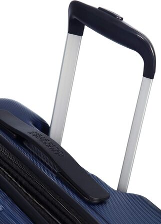 Велика розширювана валіза American Tourister Tracklite Spinner 120 л, темно-синя, 78 см