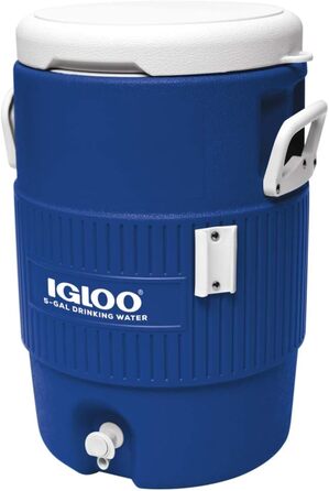 Ізотермічний каністра для напоїв IGLOO 18,9 л з краном і тримачем для стаканів, термобачок для води, ізольований контейнер для напоїв для кемпінгу, спорту та відпочинку