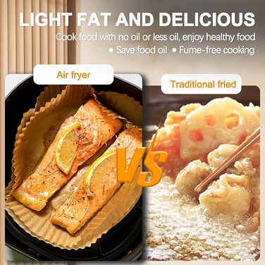 Фритюрниця без олії Air Fryer NWOUIIAY 1800W з LED-touchscreen 5.5L, 7 програм, цифровий дисплей