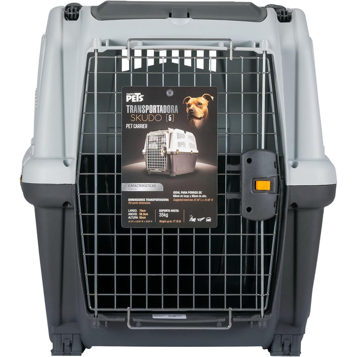 Транспортний бокс Nobby Skudo 5 IATA, сірий, 79 x 58,5 x 65 см